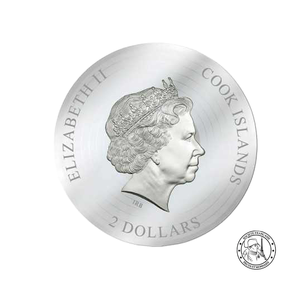 ACDC - Highway to Hell - Billet de 2 Dollars 1/2 Oz Argent - BE 2018