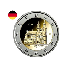 Allemagne 2021 - 2 Euros Commémorative - Saxe-Anhalt