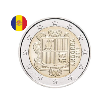 Andorre 2019 - 2 Euro Commémorative - Armoiries