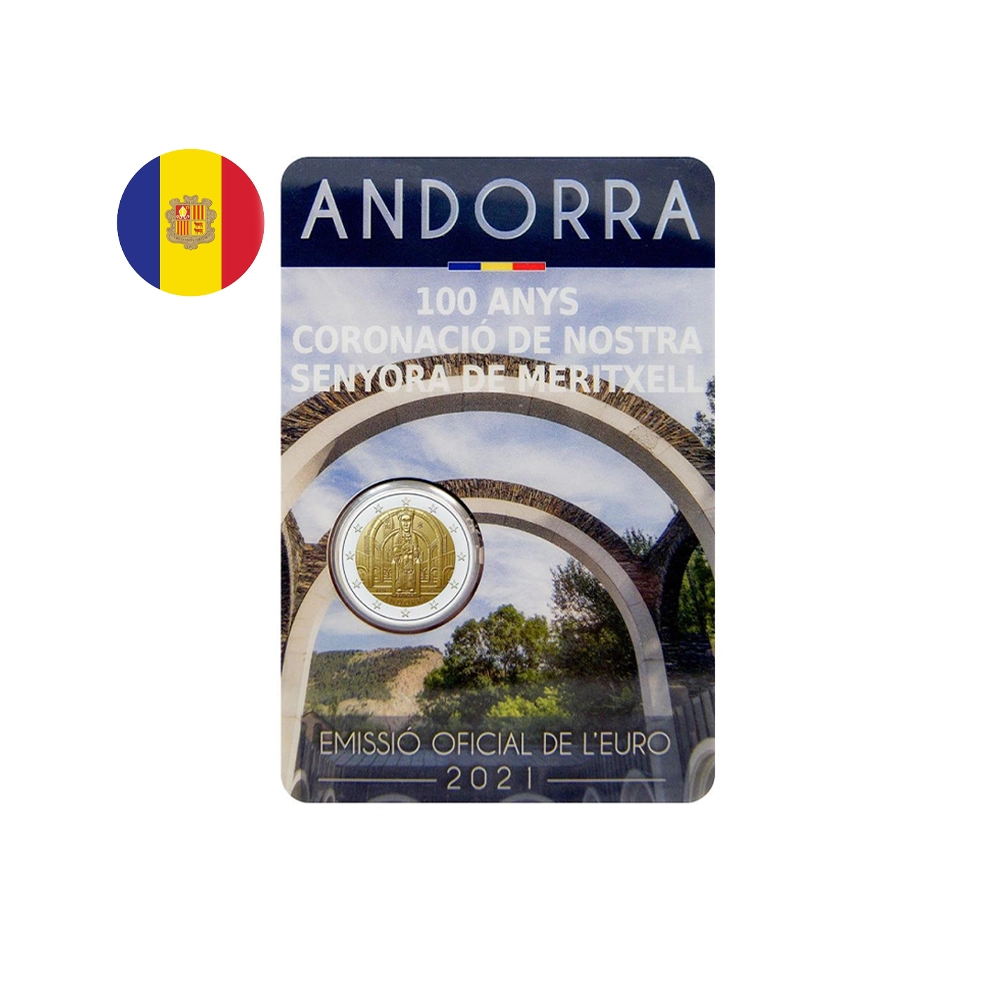 Andorre 2021 - 2 Euros commémorative - Couronnement de Dame de Meritxell - BU