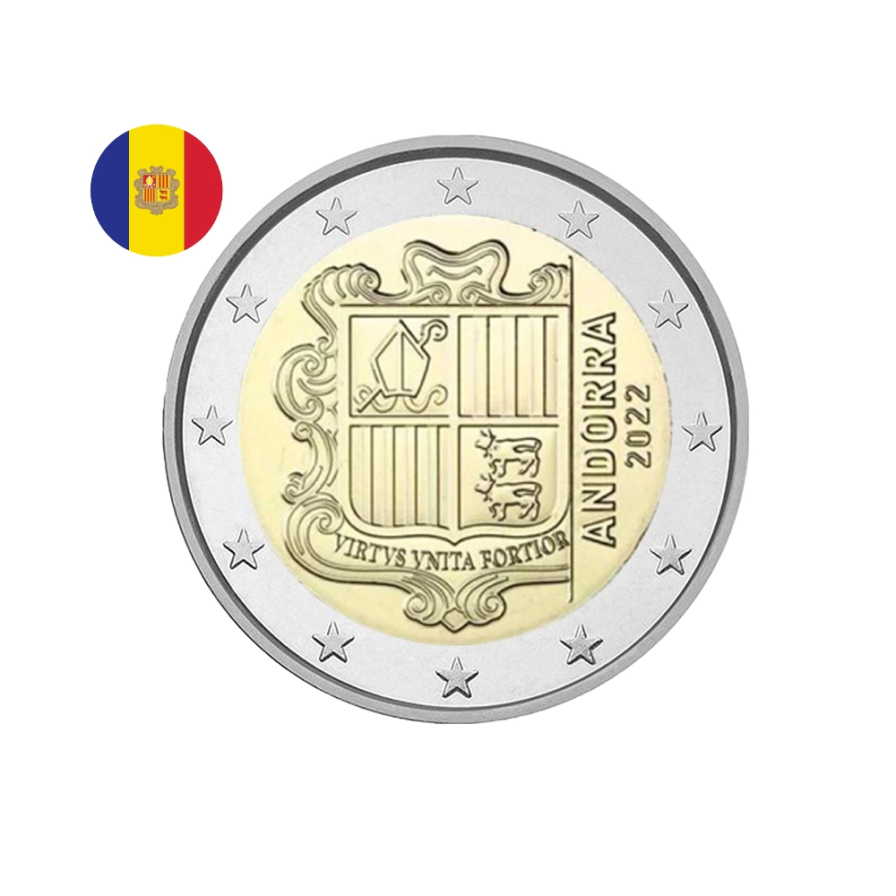 Andorre 2022 - 2 Euro Commémorative - Armoiries