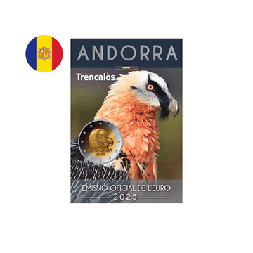 Andorre 2025 - 2 Euro Commémorative - Gypaète Barbu - BU