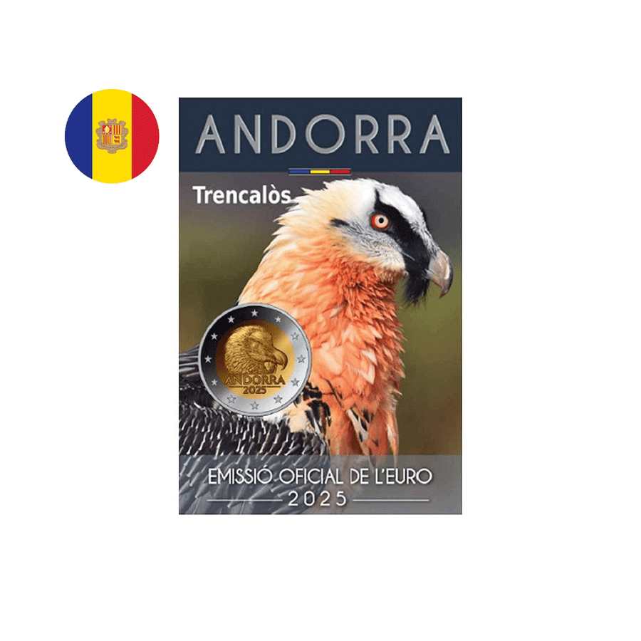 Andorre 2025 - 2 Euro Commémorative - Gypaète Barbu - BU
