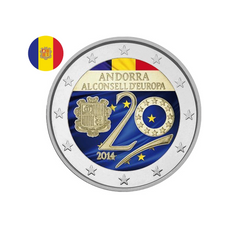 Andorre 2014 - 2 Euro Commémorative - Conseil Européen - Colorisée