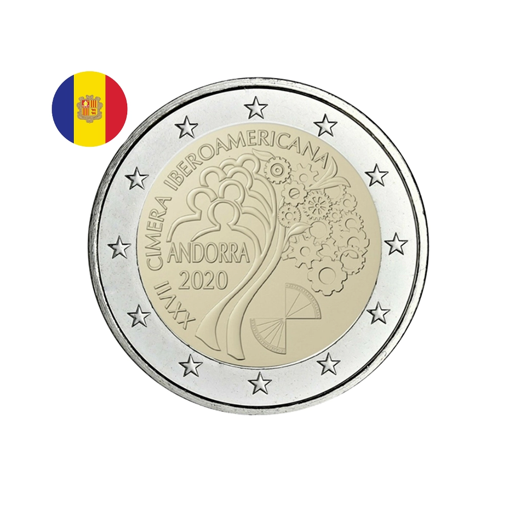 Andorre 2020 - 2 Euro Commémorative - Sommet ibéro-américain - BU