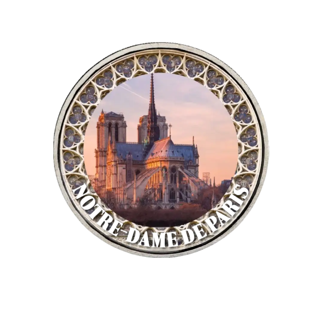 Notre Dame de Paris - 2 Euros Commémorative -  Colorisée (variantes disponibles)