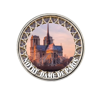 Notre Dame de Paris - 2 Euros Commémorative -  Colorisée (variantes disponibles)