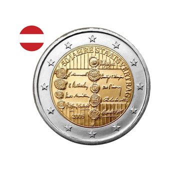 Autriche 2005 - 2 Euro Commémorative - Traité d'Etat