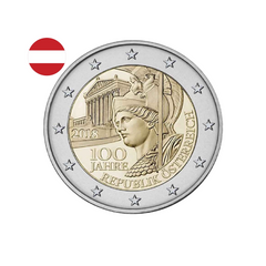Autriche 2018 - 2 Euros Commémorative - Centenaire de la République d'Autriche