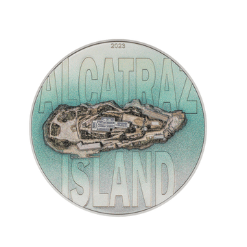 Alcatraz Island - prata $ 20 moeda - seja 2023