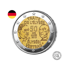 Allemagne 2013 - Traité de l'Elysée - 2 Euros Commémorative - Aléatoire