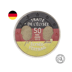 Allemagne 2013 - Traité de l'Elysée - 2 Euros Commémorative - Colorisée