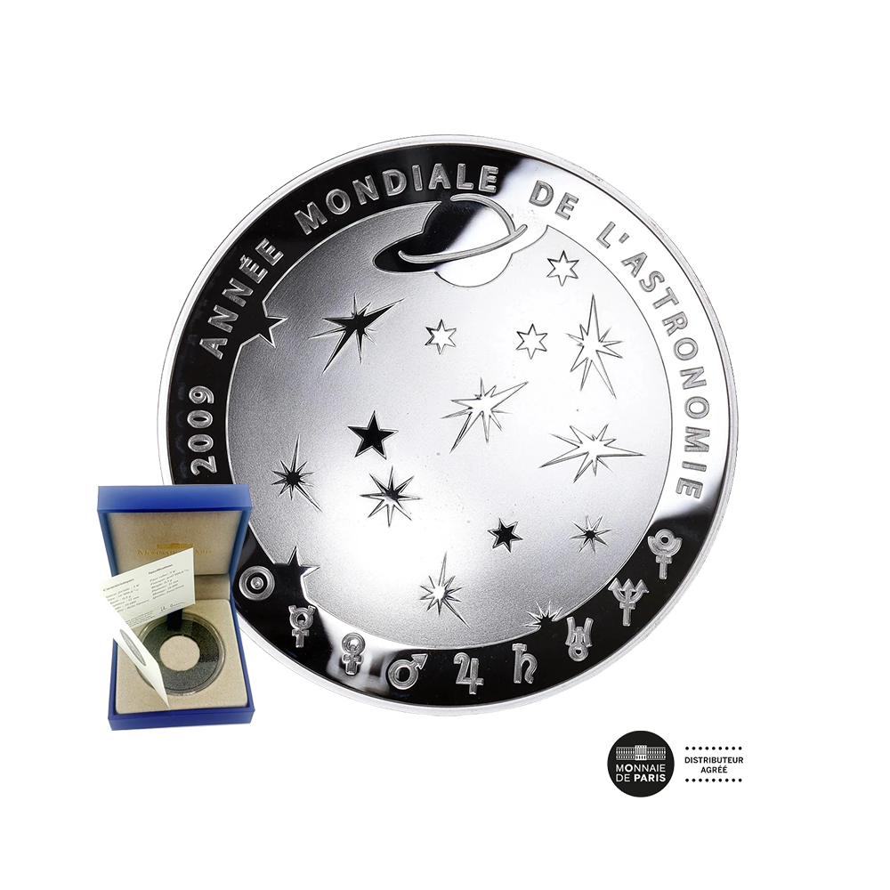 Année mondiale de l'astronomie - Monnaie de 10€ Argent - BE 2009
