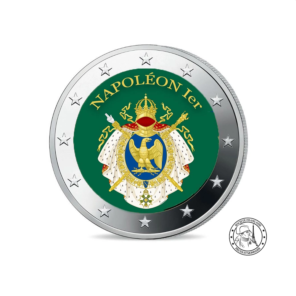 Les Armoiries de Napoléon Ier - 2 Euro Commémorative - Colorisée