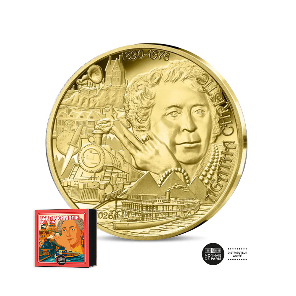 Art de la Plume 2026 - Agatha Christie - Monnaie de 50 Euros Or ¼ Oz - BE