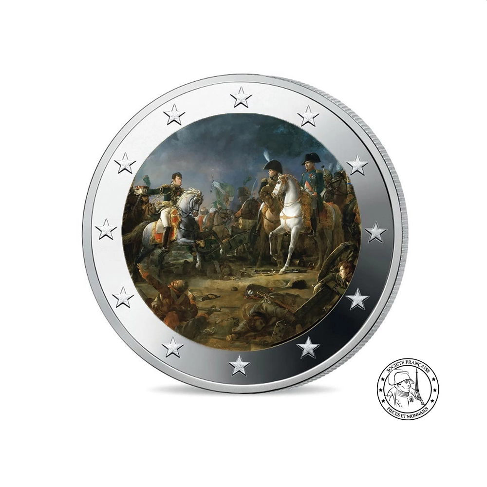 Bataille d'Austerlitz - 2 Euros Commémorative - Colorisée