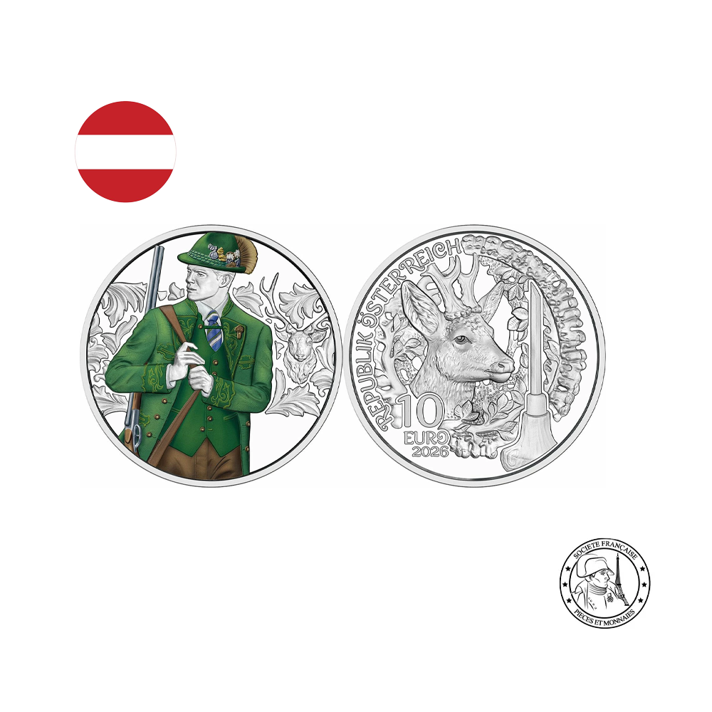 ⁣⁢Austria 2026 - gschneizt &amp; kampelt - Set of 4 Euro Silver Coins of 10 Euros - Proof⁤⁣