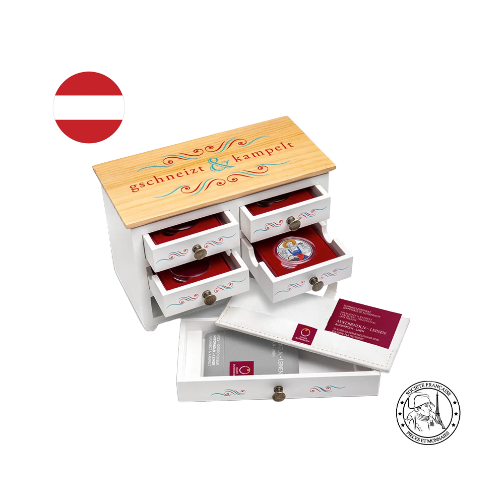 ⁣⁢Austria 2026 - gschneizt &amp; kampelt - Set of 4 Euro Silver Coins of 10 Euros - Proof⁤⁣
