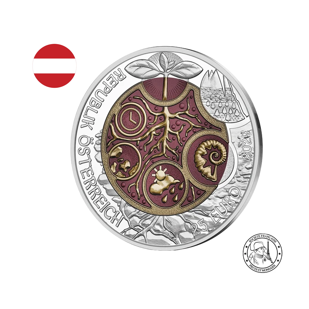⁣⁢Austria 2024 - Edaphon - 25 Euro Silver Coin - BU⁤⁣