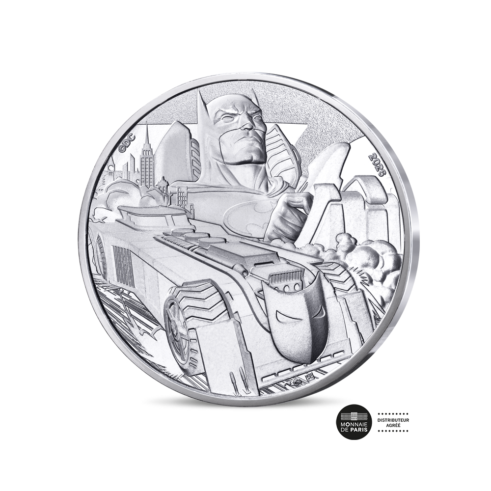 ⁣⁢Batman - Batmobile - 10-eurone hõbedast mälestusmünt - 2026⁤⁣