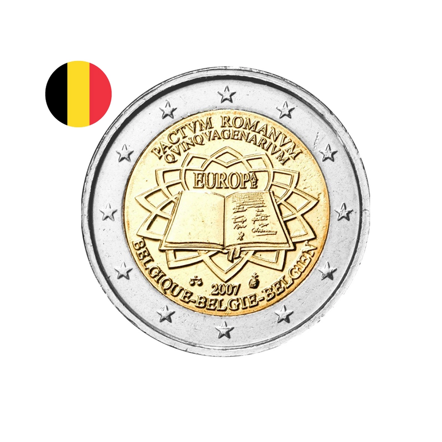 Belgique 2007 - 2 Euro Commémorative - Traité de Rome