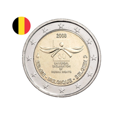 Belgique 2008 - 2 Euros Commémorative - Droit de l'Homme