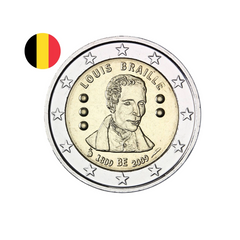 Belgique 2009 - 2 Euros Commémorative - Louis Braille