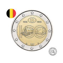 Belgique 2026 - 2 Euros Commémorative - 100 ans de la SNCB - BE