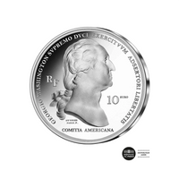 Arrivée de Washington à Boston - Monnaie de 10€ Argent - BE 2021