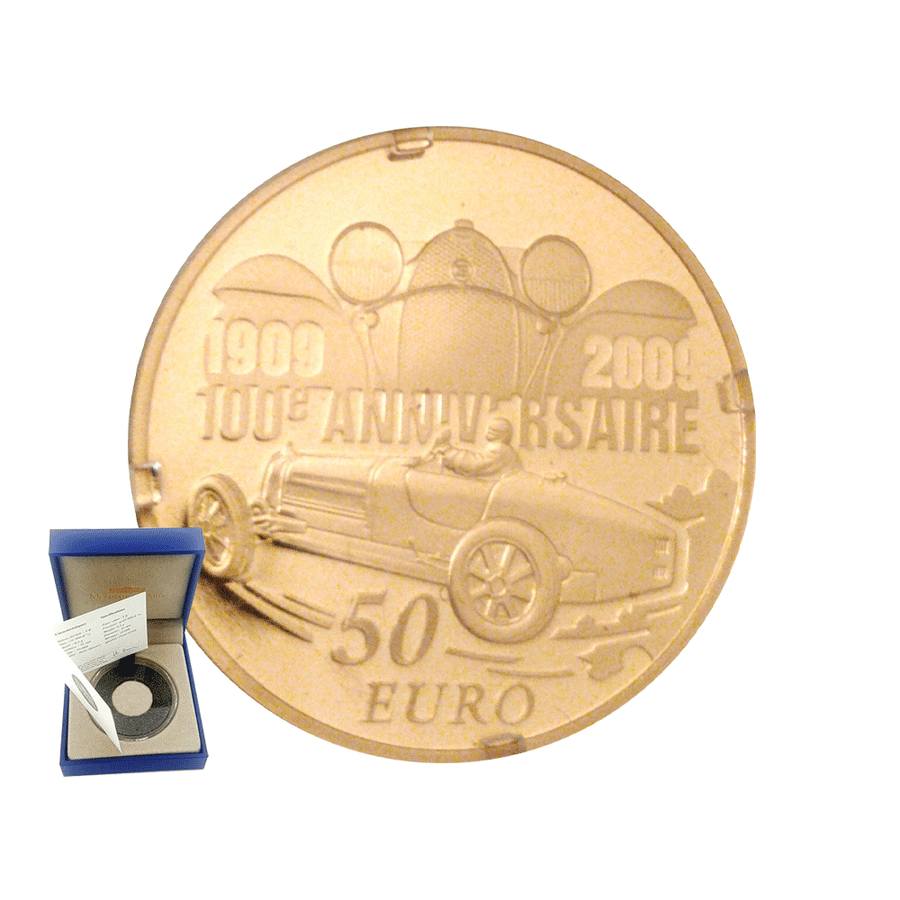 Ettore Bugatti - Monnaie de 50€ Or - BE 2009