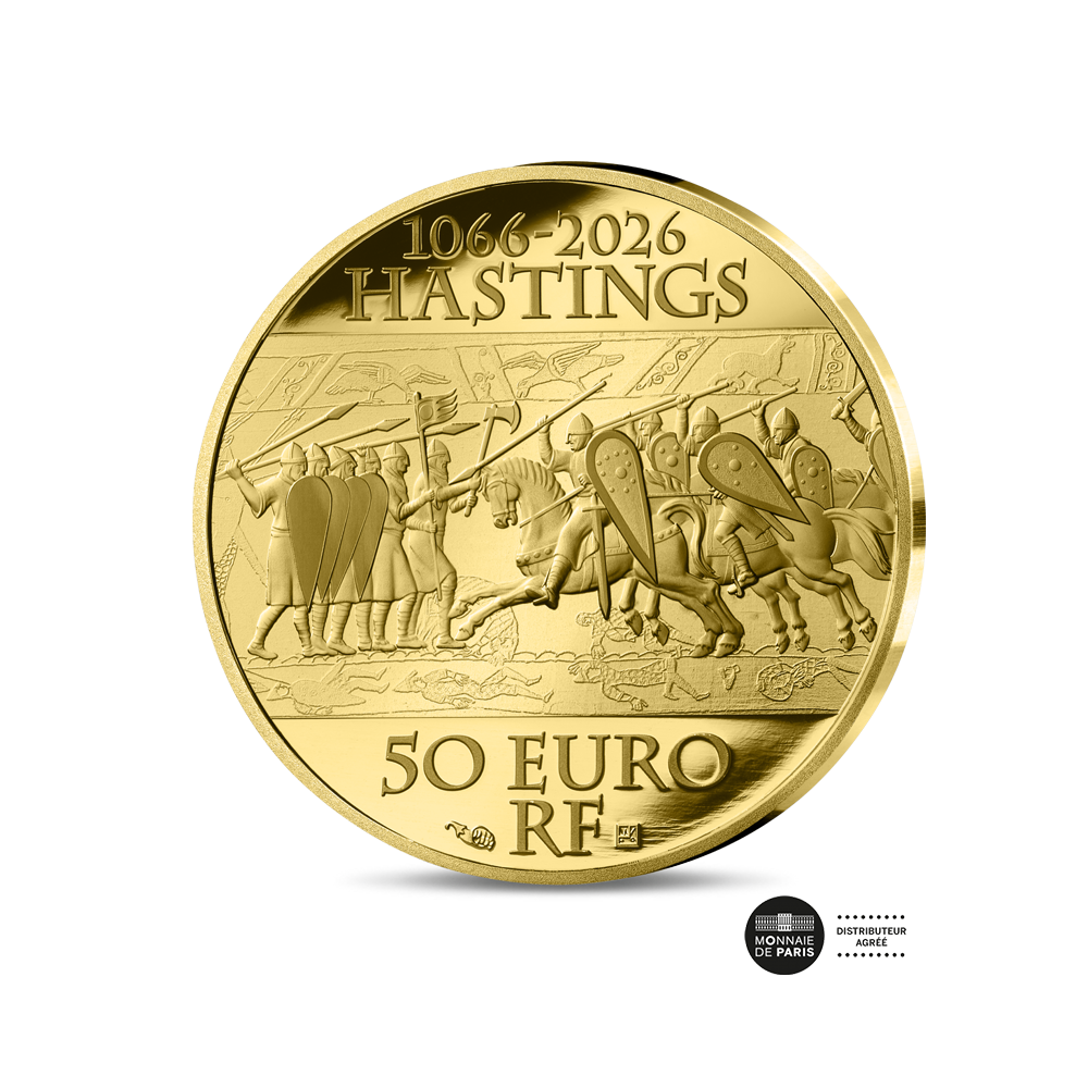 Bataille d’Hastings - Monnaie de 200 Euros 1 Oz Or - BE 2026
