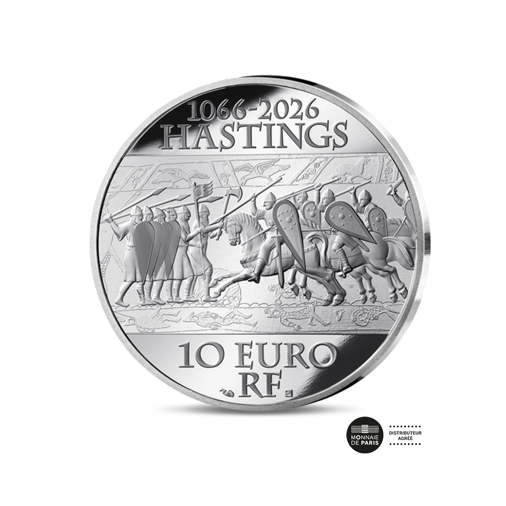 Bataille d’Hastings - Monnaie de 10 Euros Argent - BE 2026