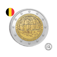 ⁣⁢Belgien 2026 - 2 Euro Gedenkmünze - IGN &amp; Königliches Observatorium - Stempelglanz⁤⁣