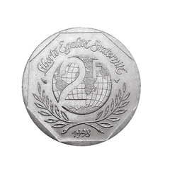 2 francs - René Cassin - France - 1998