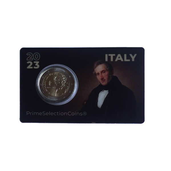 ⁣⁢Ιταλία 2023 - 2 Ευρώ Coincard - Alessandro Manzoni⁤⁣