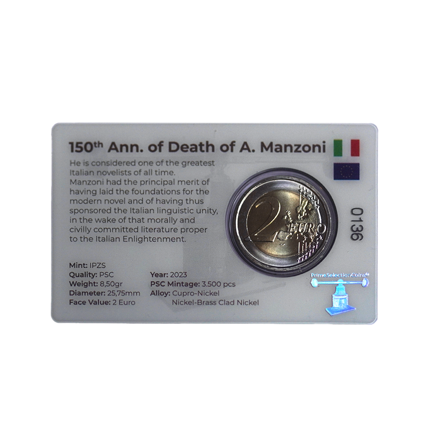 Italy 2023 - 2 Euro commemorative - Alessandro Manzoni