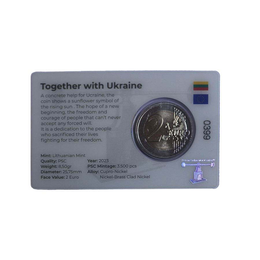 Lithuanie 2023 - 2 Euro commemorative - Together with Ukraine