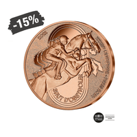 Jeux Olympiques de Paris 2024 - Saut d'obstacles - Monnaie de 1/4€ Bronze - 2022
