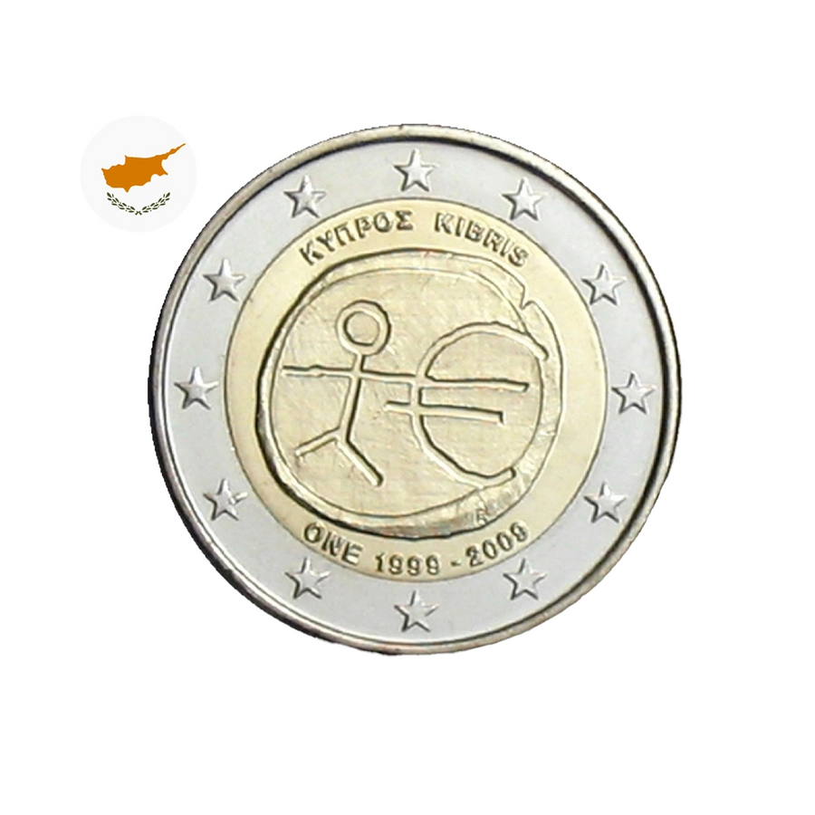 Chypre 2009 - 2 Euro Commémorative - 10 ans EMU