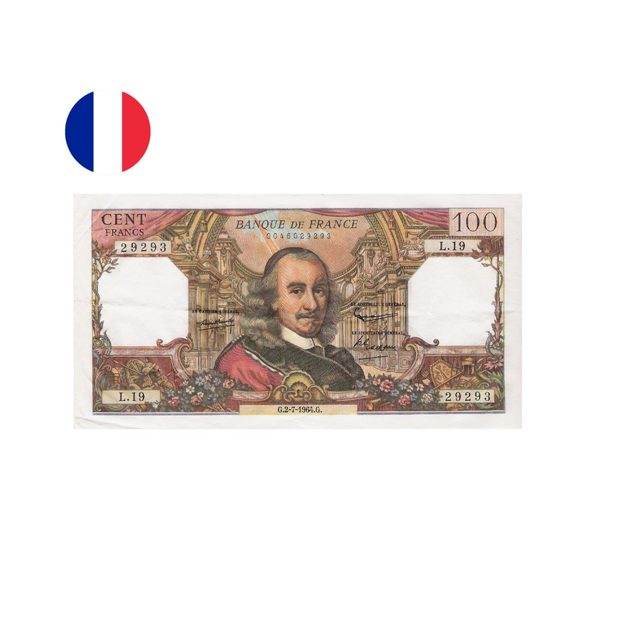 France - Billet 100 Francs - Corneille - 1964-1979