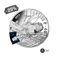 Curtiss P-40 - Monnaie de 10€ Argent - BE 2023