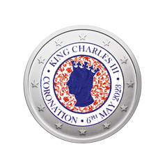 2 Euros Commémorative - King Charles III Coronation - Colorisée #6