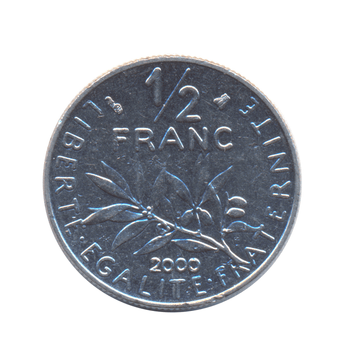 ½ franc - Semeuse - France - 1964-2001