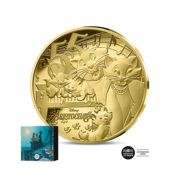 Les Grands Classiques de Disney - Les Aristochats - Monnaie de 50€ Or ¼ Oz - BE 2025