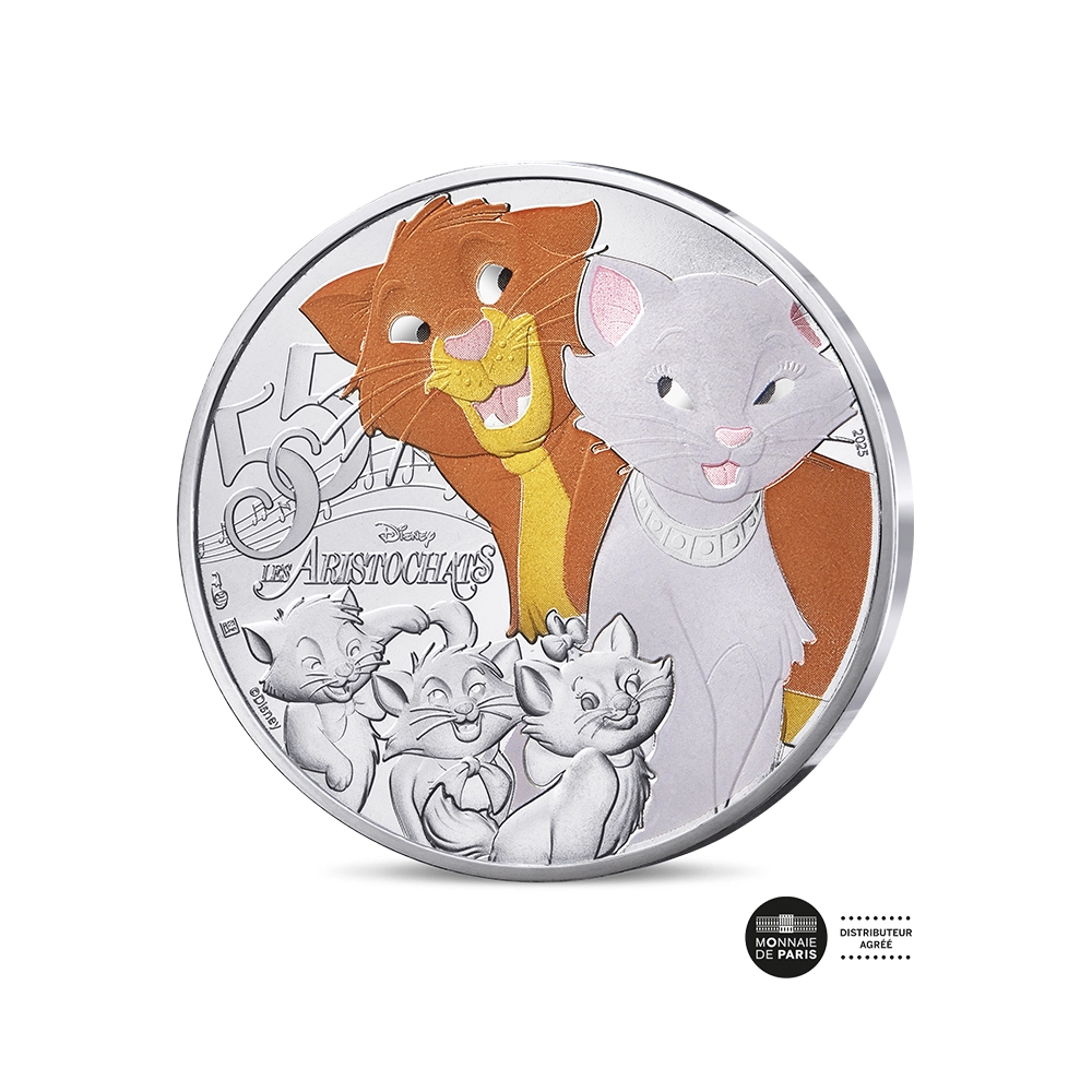 Les Grands Classiques de Disney - Les Aristochats - Monnaie de 10€ Argent - 2025