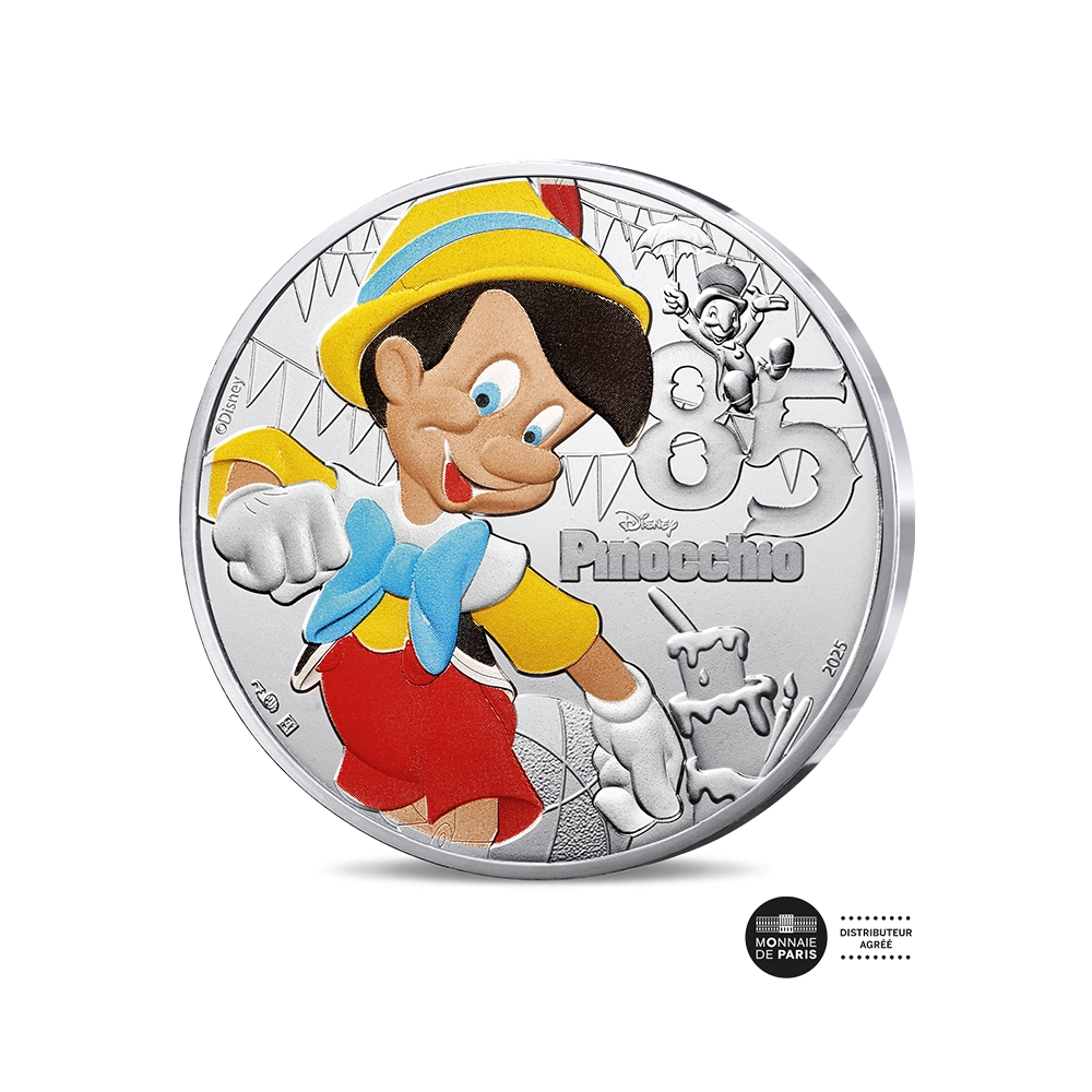 Les Grands Classiques de Disney - Pinocchio - Monnaie de 10€ Argent - 2025