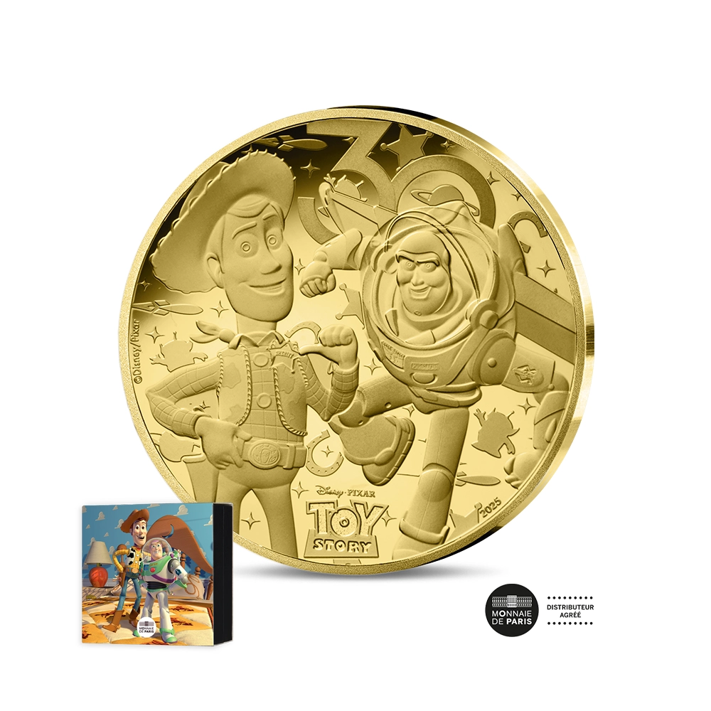 Les Grands Classiques de Disney - Toy Story - Monnaie de 50€ Or ¼ Oz - BE 2025