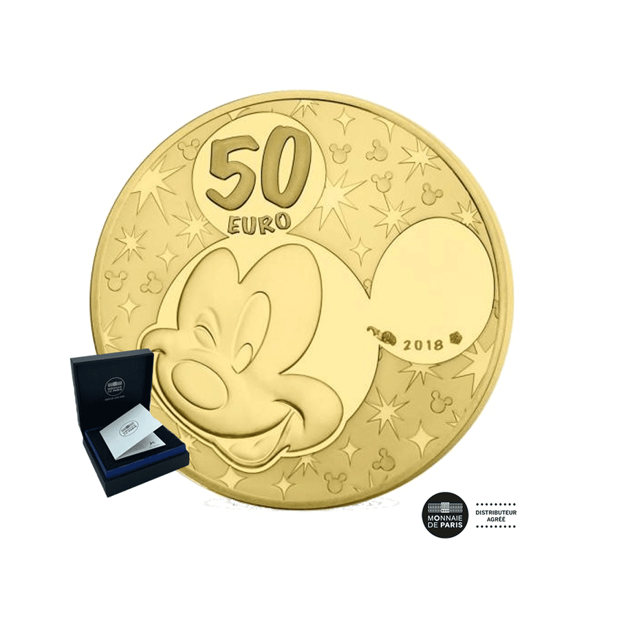 Mickey et ses amis - Donald & Daisy - Monnaie de 50€ Or - BE 2018