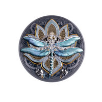 Libellule Dragonfly - Monnaie de 10 Dollars Argent - Antique Finish 2026