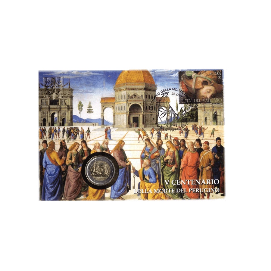 5e eeuwfeest van de dood van Pietro Vannucci, bekend als Perugin. Lot van 1 stuk ET2 -postzegels - 2023